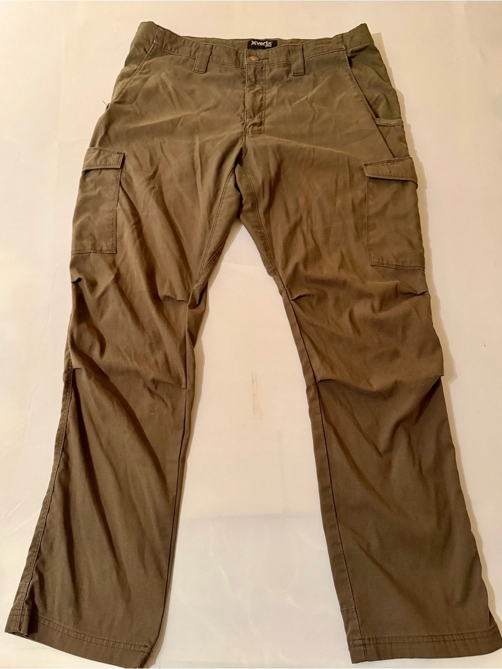 Vertx Pro Heavy Tactical Pants Exhaust Color Size 35X32 Cargo Ripstop Dble Knee